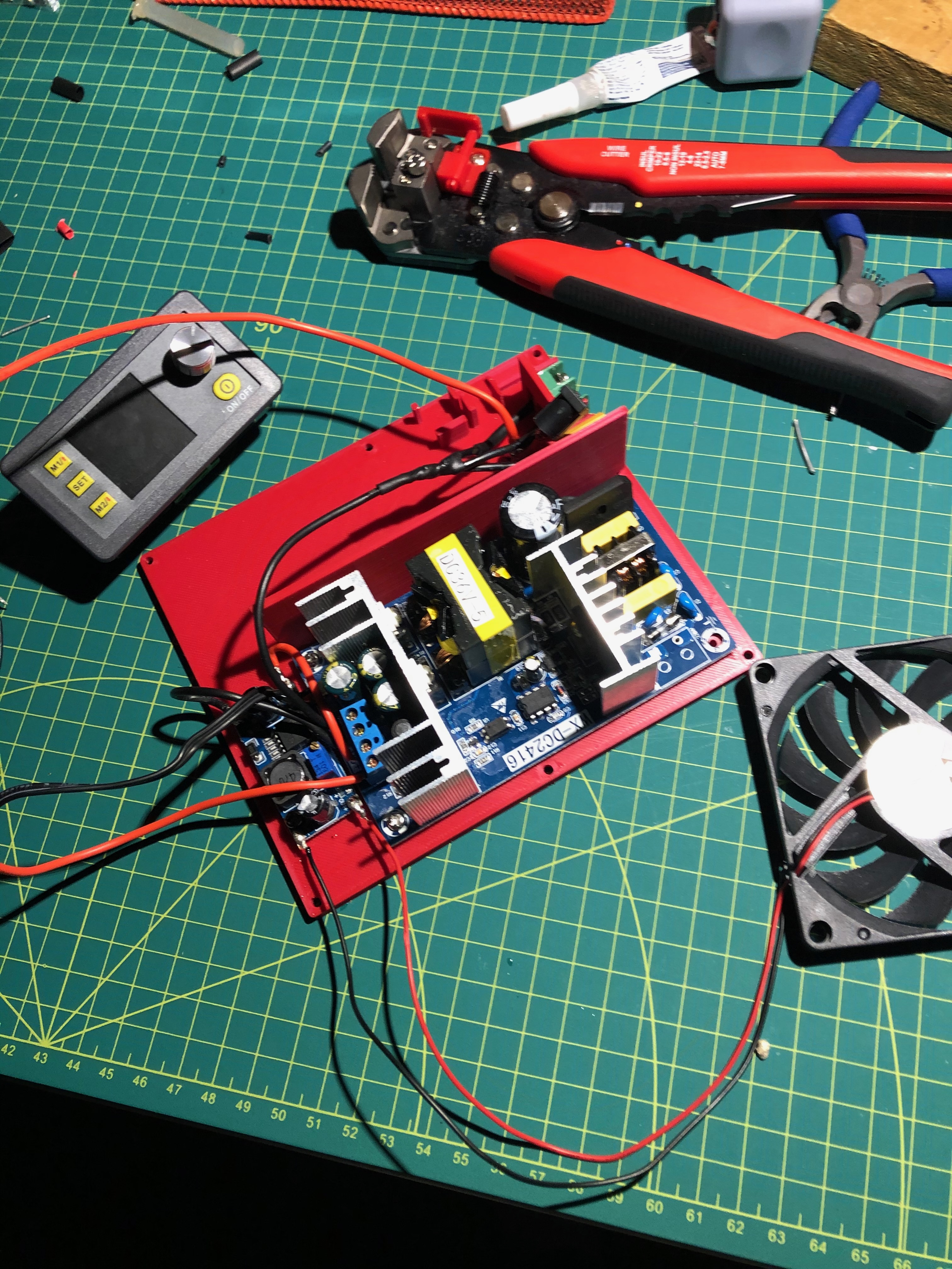 DIY bench power supply assembly reference photo